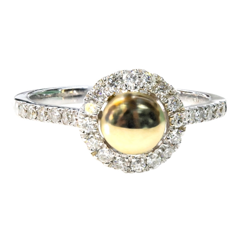 Gold Middle Diamond Ring