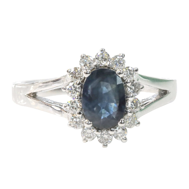 Saphire & Diamond Ring