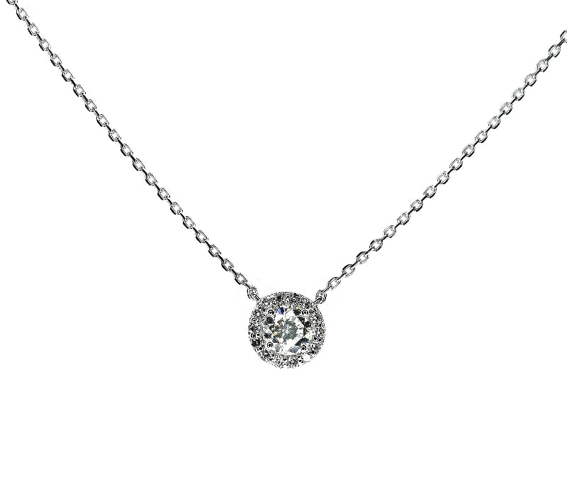 Round Diamond Solitaire Pendant