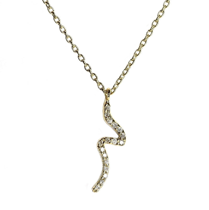 Snake Diamond Pendant