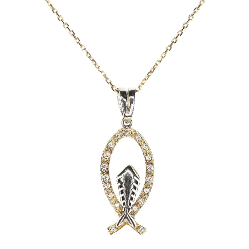 Fish Diamond Pendant