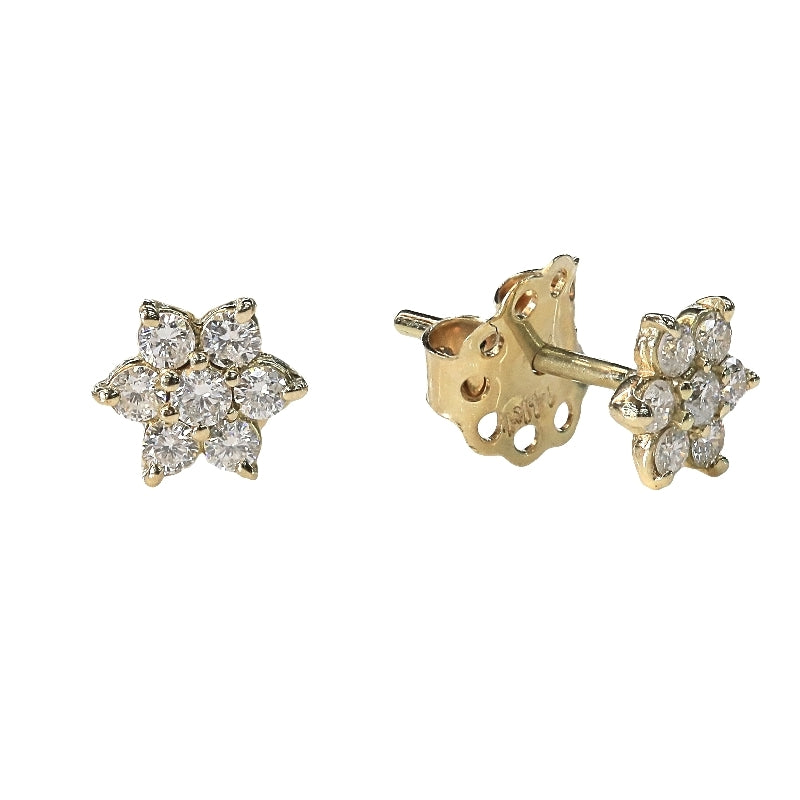 Flower Diamond Earring