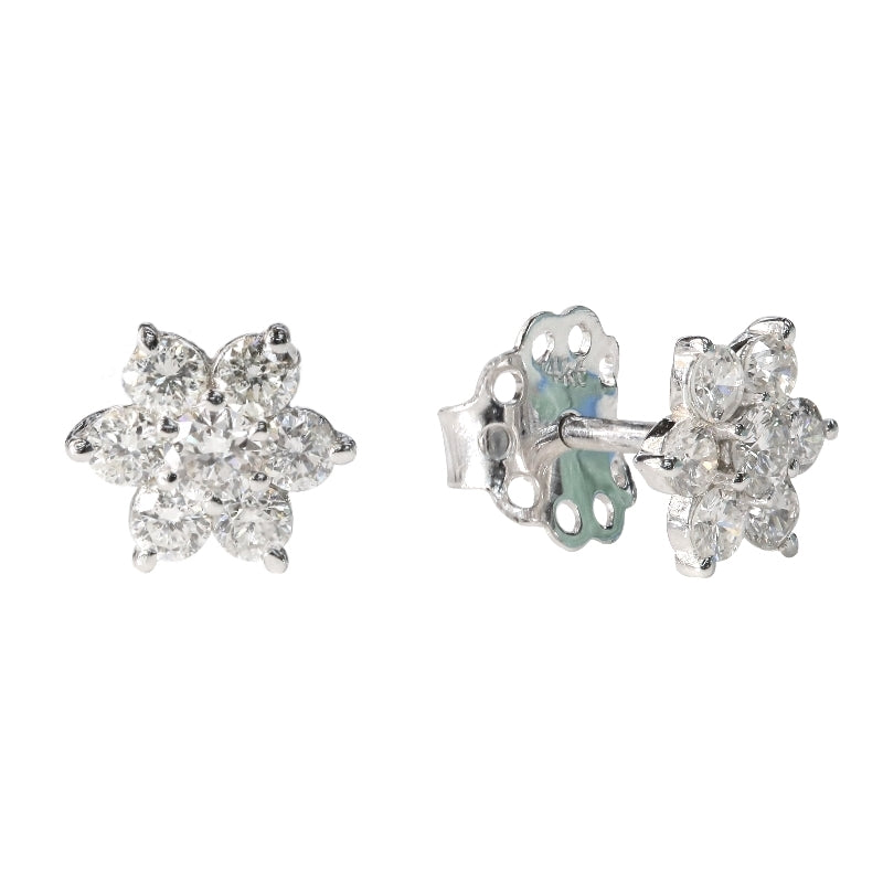 Flower Diamond Earring