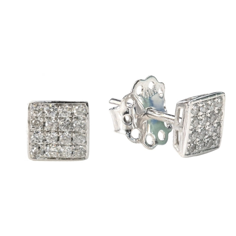 Square Diamond Earring