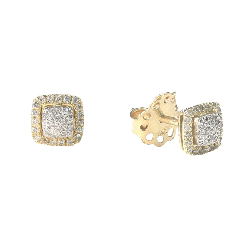 Square Diamond Earring