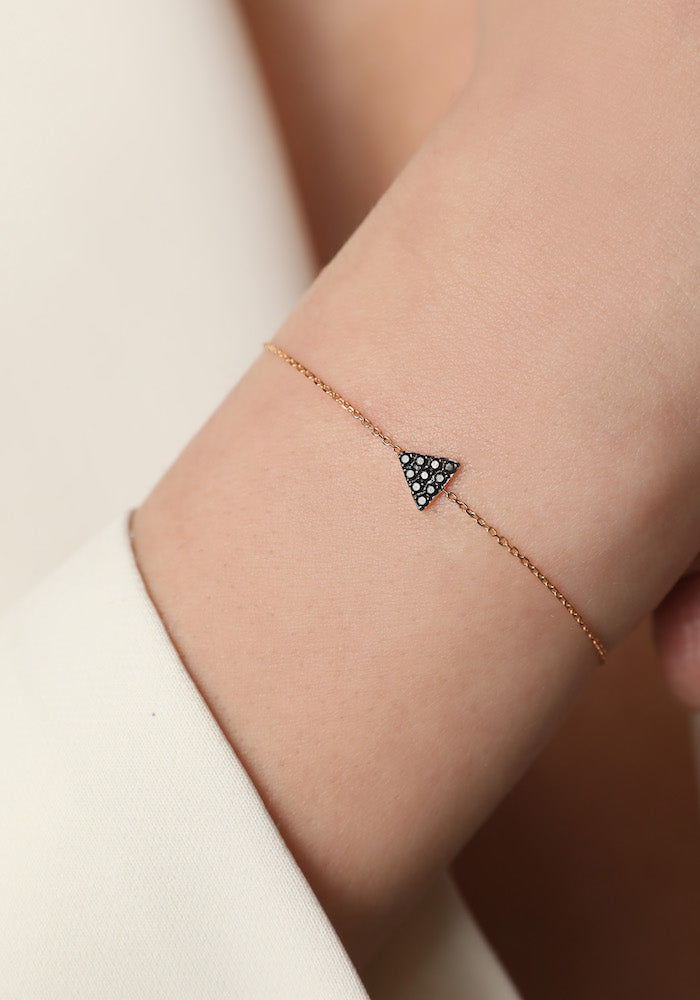 Black Triangle Bracelet