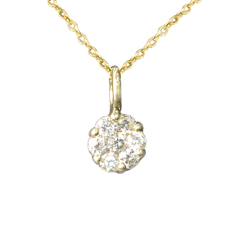 Flower Illusion Diamond Pendant